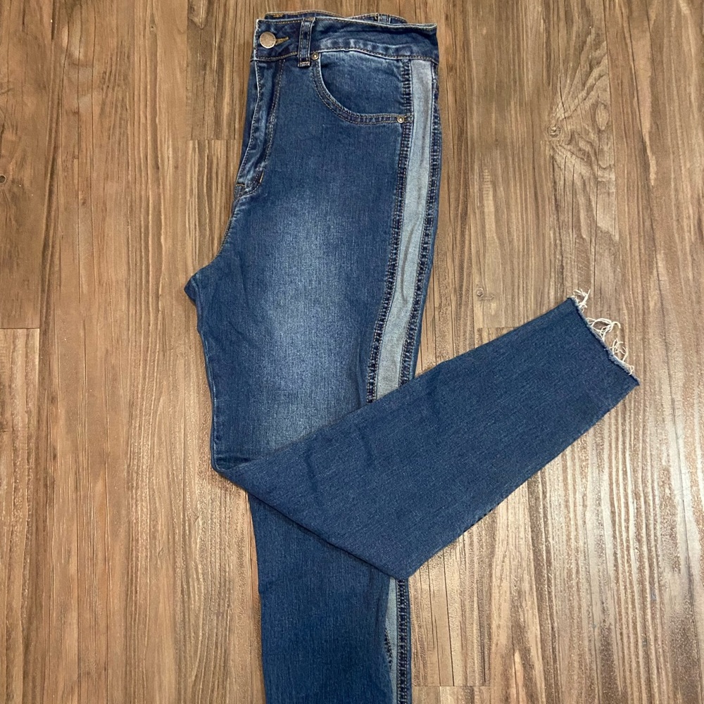 High waist skinny denim